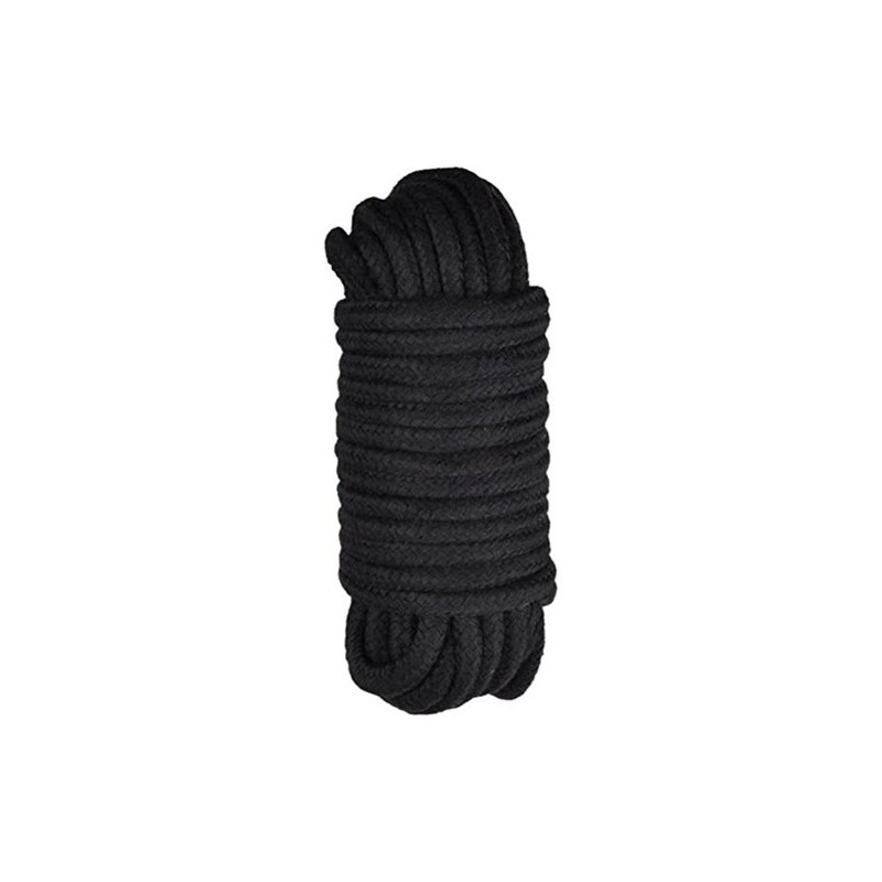 ΜΑΥΡΟ Μαλακό Βαμβακερό BDSM Σχοινί 20 ΜΕΤΡΑ