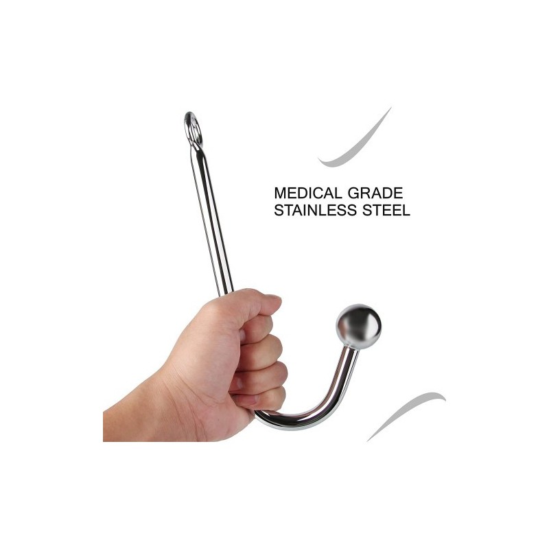 Μεταλλικός Πρωκτικός Γάτζος με Δαχτυλίδι για Σχοινί Ø2.6 cm