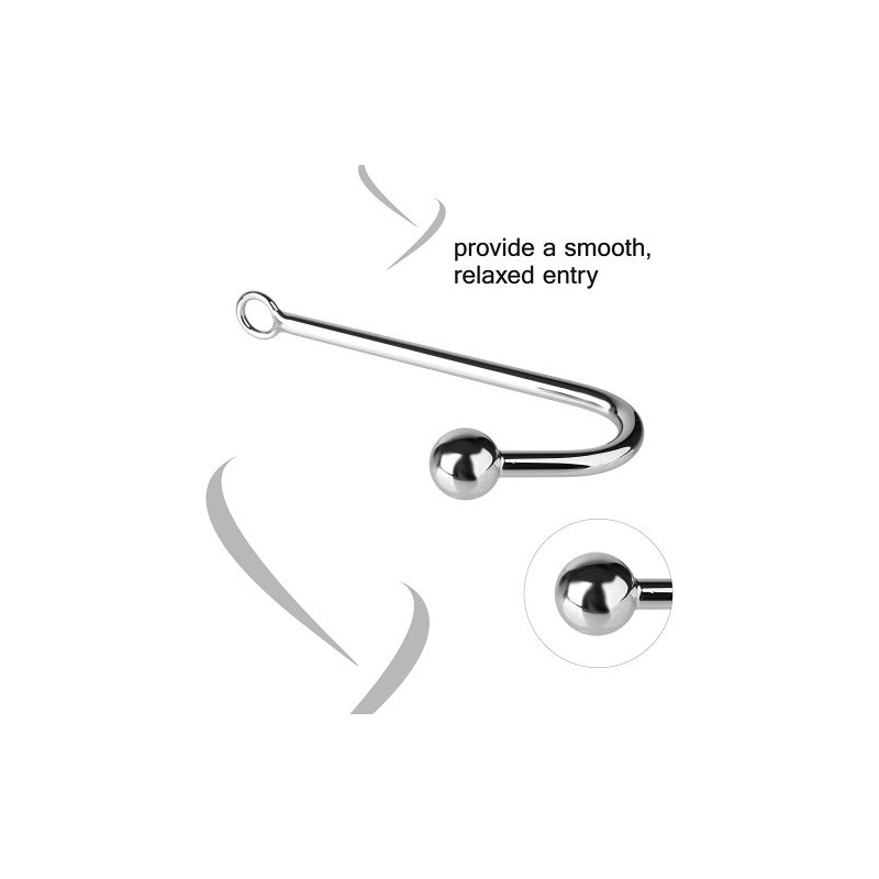 Μεταλλικός Πρωκτικός Γάτζος με Δαχτυλίδι για Σχοινί Ø2.6 cm