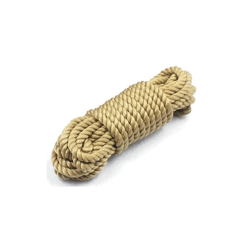 Μπέζ μαλακό Φετιχιστικό σχοινί 5 Μέτρων Naughty Toys