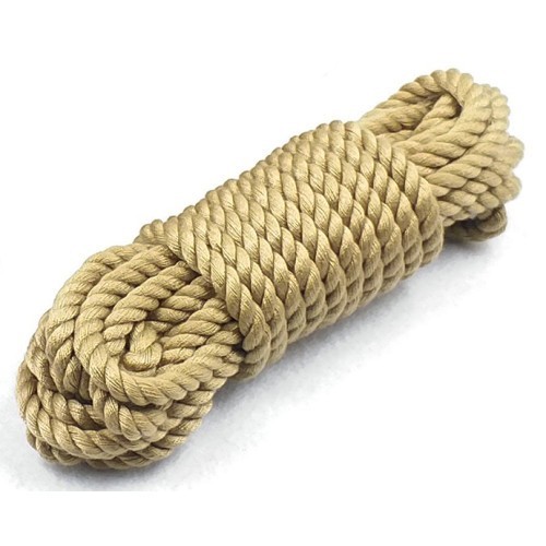 Μπέζ μαλακό Φετιχιστικό σχοινί 5 Μέτρων Naughty Toys