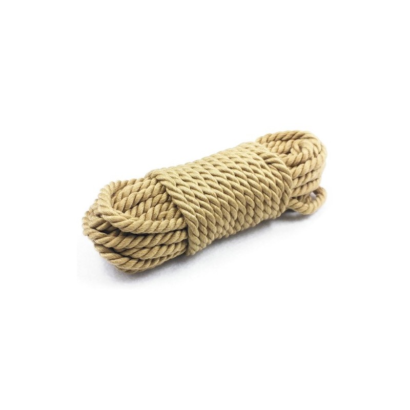 Μπέζ μαλακό Φετιχιστικό σχοινί 10 Μέτρων Naughty Toys