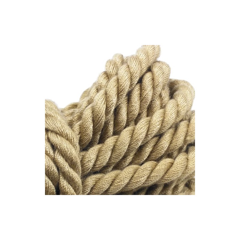 Μπέζ μαλακό Φετιχιστικό σχοινί 10 Μέτρων Naughty Toys