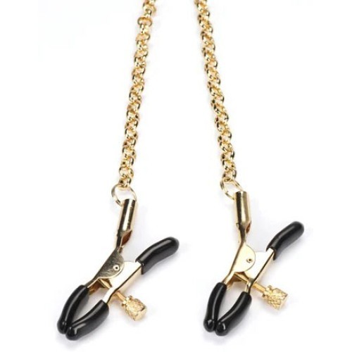 Χρυσή Αλυσίδα με Σφικτήρες Θηλών &amp Αιδοίου