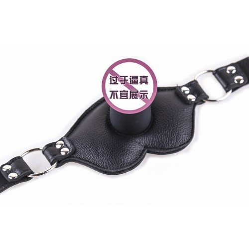 Φίμωτρο μάσκα προσώπου με ντίλντο σιλικόνης