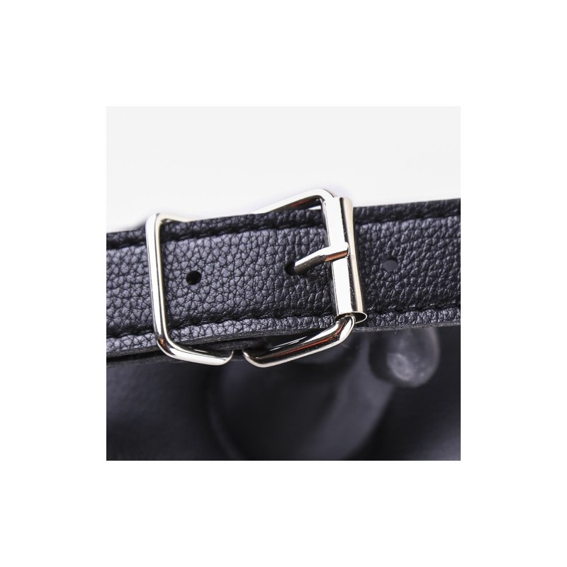 Φίμωτρο μάσκα προσώπου με ντίλντο σιλικόνης