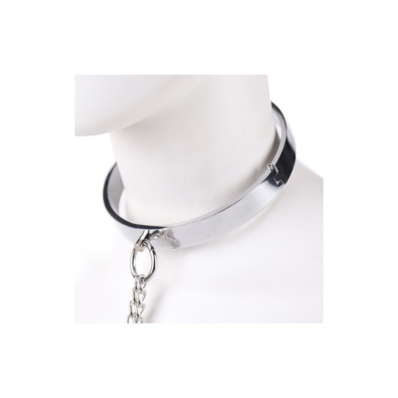 Naughty Toys Μεταλλικό κολάρο με σφιγκτήρες θηλών