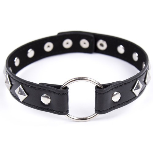 Μαύρο Δερμάτινο Κολλάρο One Size