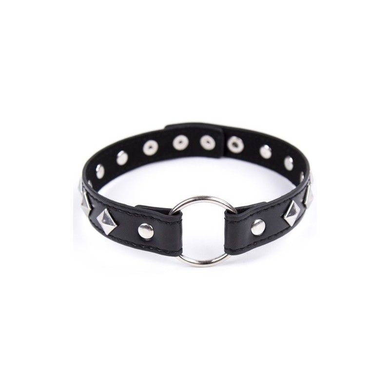 Μαύρο Δερμάτινο Κολλάρο One Size