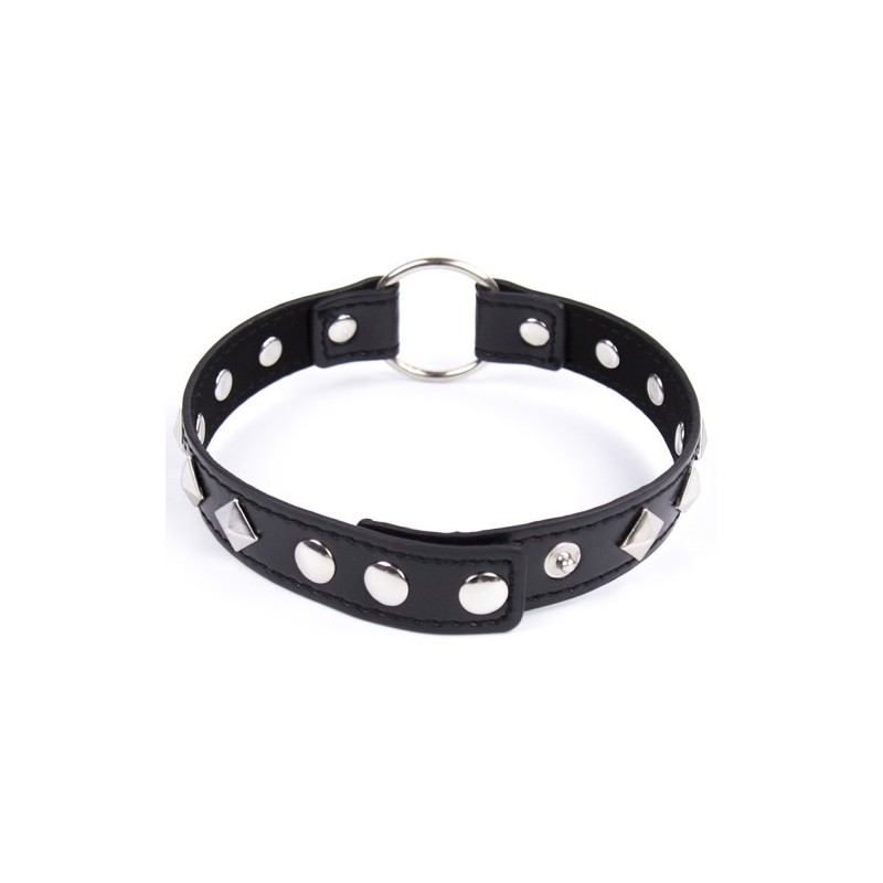 Μαύρο Δερμάτινο Κολλάρο One Size