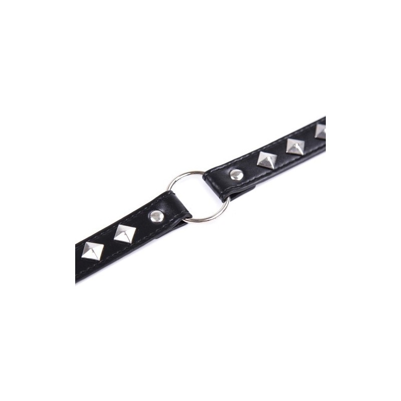 Μαύρο Δερμάτινο Κολλάρο One Size