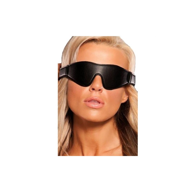 Μαύρη Δερμάτινη Μάσκα Ματιών Naughty Toys