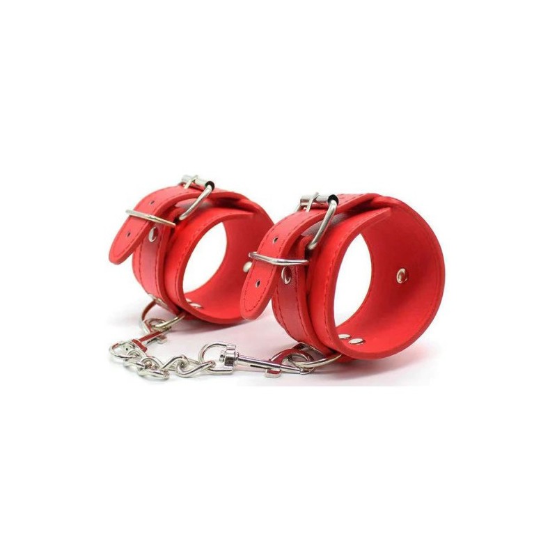 Naughty Toys Κόκκινο δερμάτινο Φετιχιστικό σετ με 8 αξεσουάρ