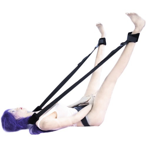 Μαύρα Ρυθμιζόμενα Δεσμά Λαιμού Ποδιών