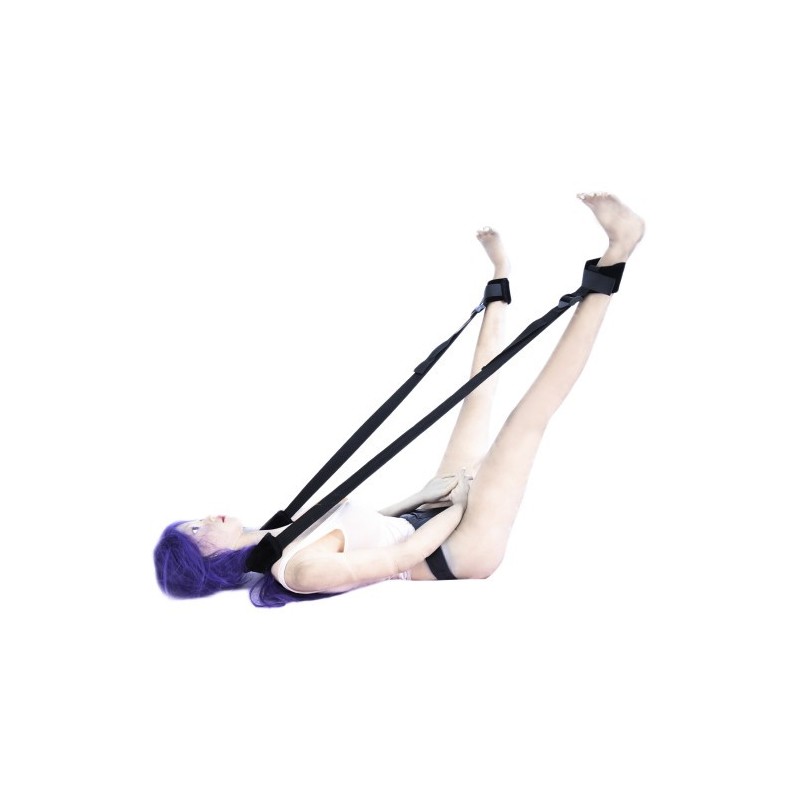 Μαύρα Ρυθμιζόμενα Δεσμά Λαιμού Ποδιών