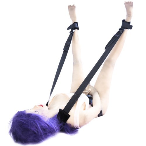 Μαύρα Ρυθμιζόμενα Δεσμά Λαιμού Ποδιών