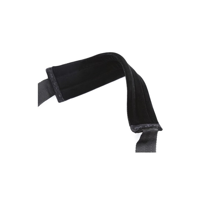 Μαύρα Ρυθμιζόμενα Δεσμά Λαιμού Ποδιών