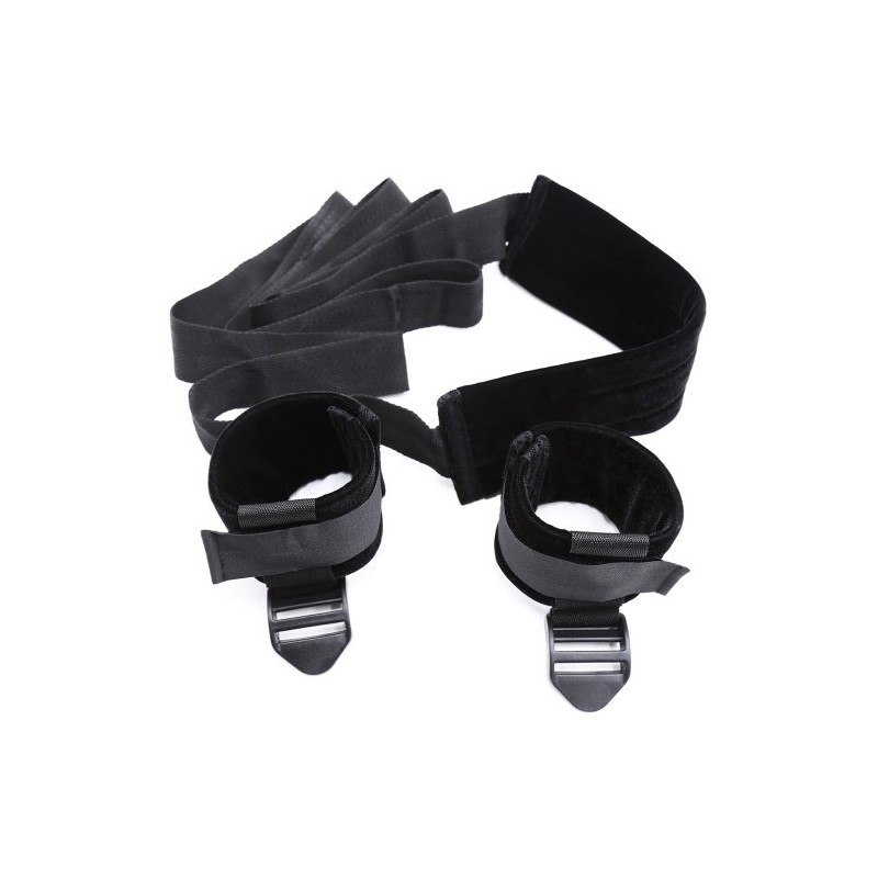 Μαύρα Ρυθμιζόμενα Δεσμά Λαιμού Ποδιών
