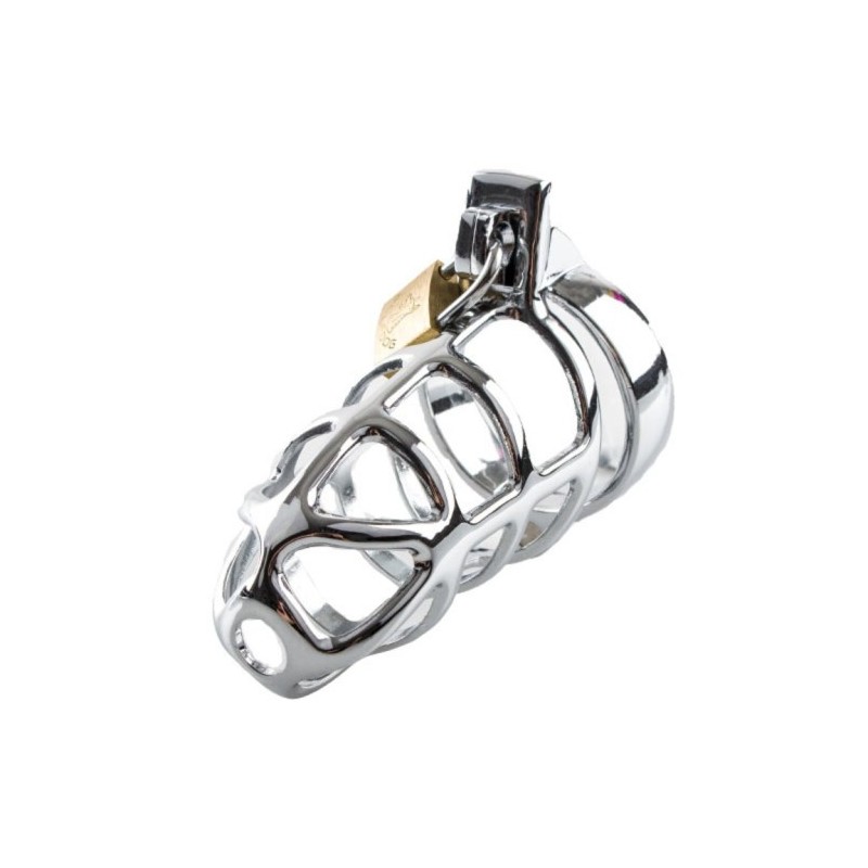 Gladiator's Steel Cock cage with Locker MEDIUM