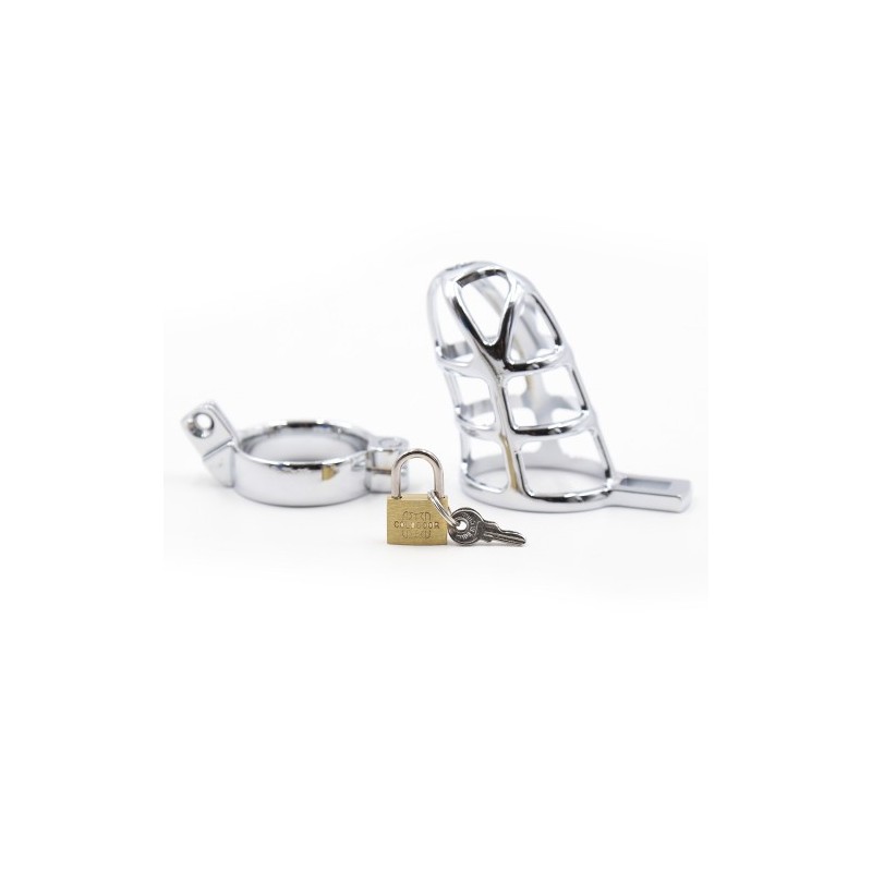 Gladiator's Steel Cock cage with Locker MEDIUM