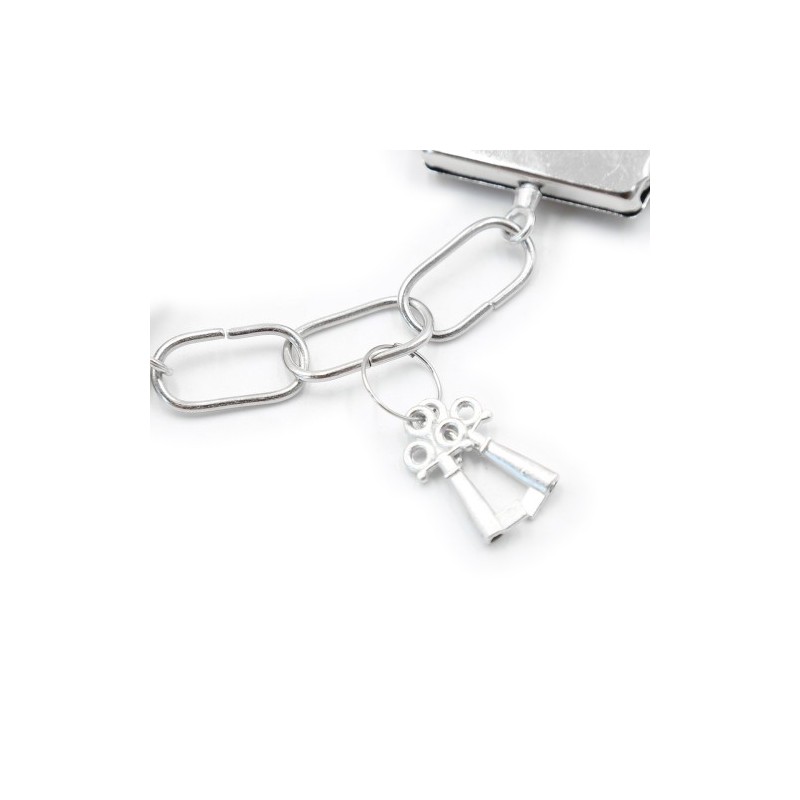 Μεταλλικές χειροπέδες μέ μώβ επένδυση γουνάκι και κλειδαριά