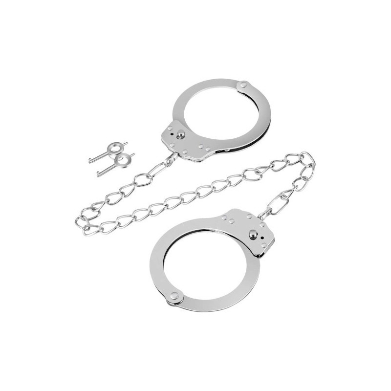 Μεταλλικά δεσμά αστραγάλων ποδιών με μαύρο γουνάκι