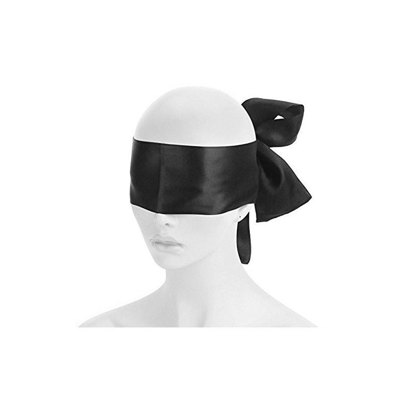Black Satin Blindfold Scarf