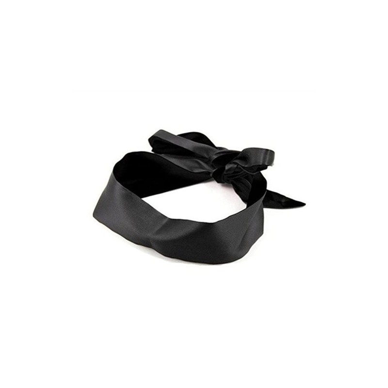 Black Satin Blindfold Scarf