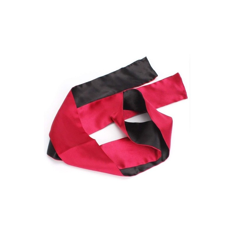 Red-Black Satin Blindfold Scarf
