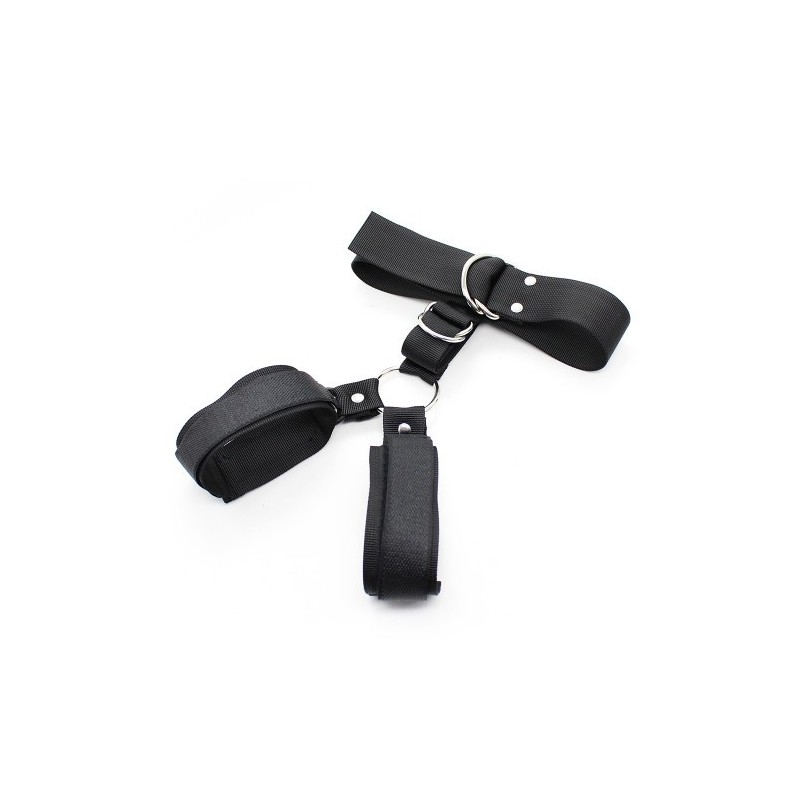 Body Harness Strap Restraints One Piece Neck Collar with Wrist Cuffs