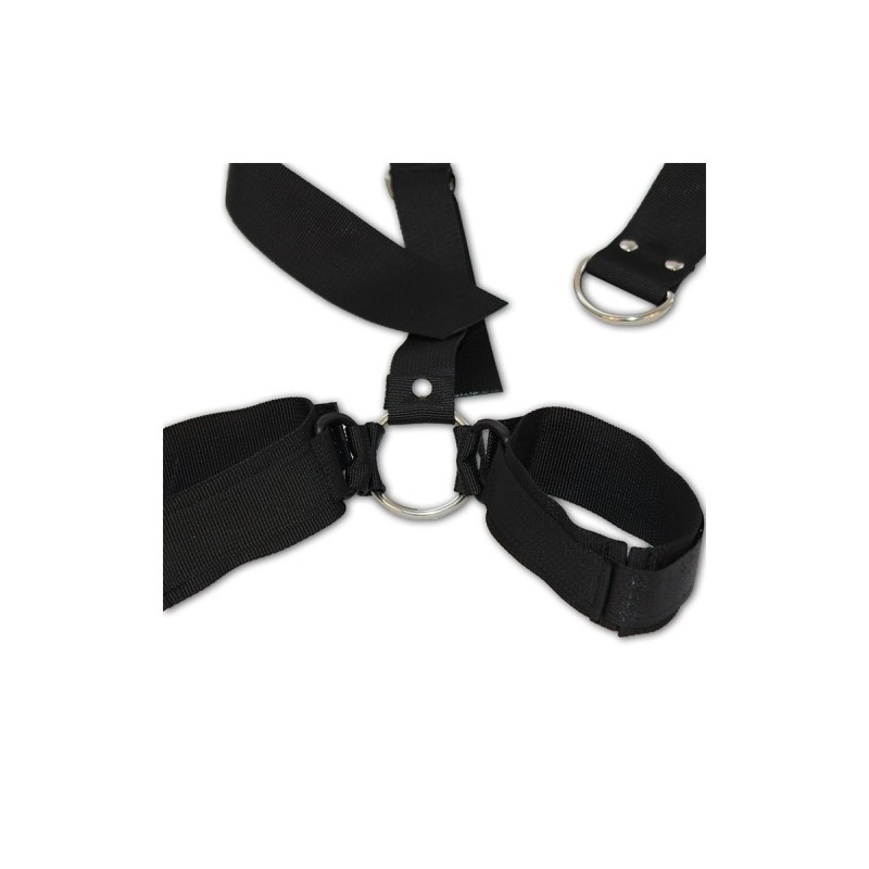 Body Harness Strap Restraints One Piece Neck Collar with Wrist Cuffs