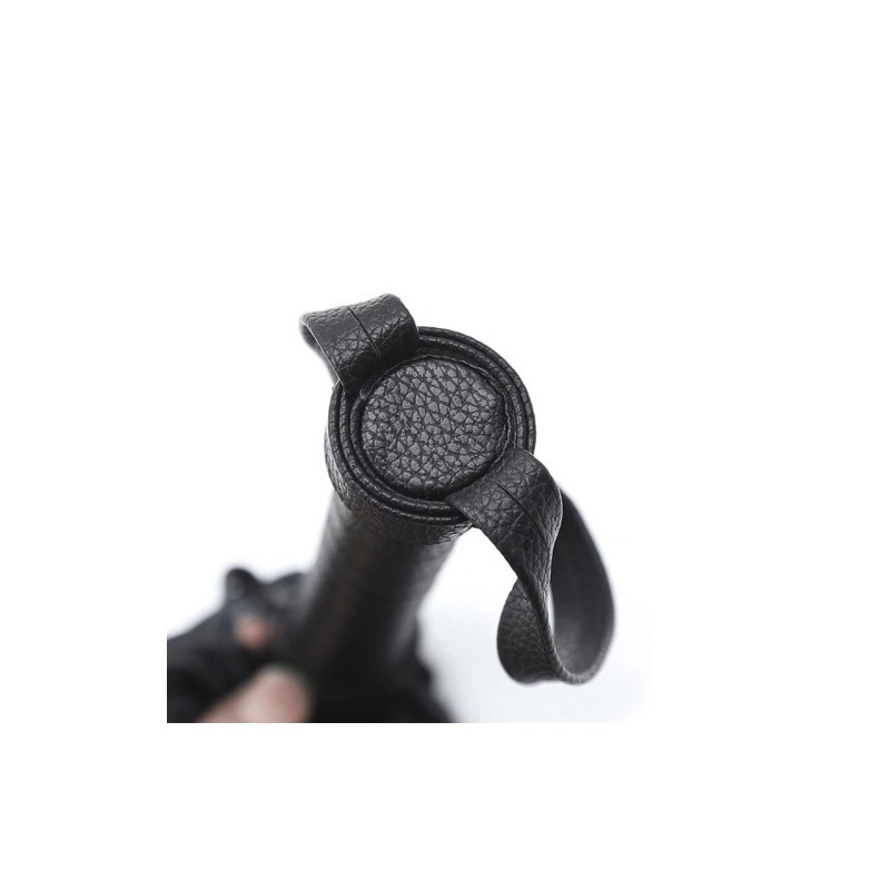 Δερμάτινο μαύρο μαστίγιο αλογοουρά με 80 λουριά Naughty Toys 42 εκ