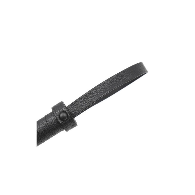 Δερμάτινο μαύρο μαστίγιο αλογοουρά με 80 λουριά Naughty Toys 42 εκ