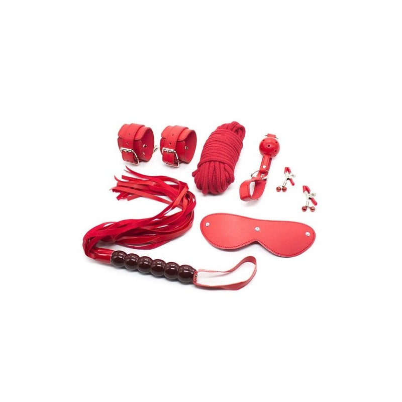 Κόκκινο Φετιχιστικό Σετ με 6 αξεσουάρ