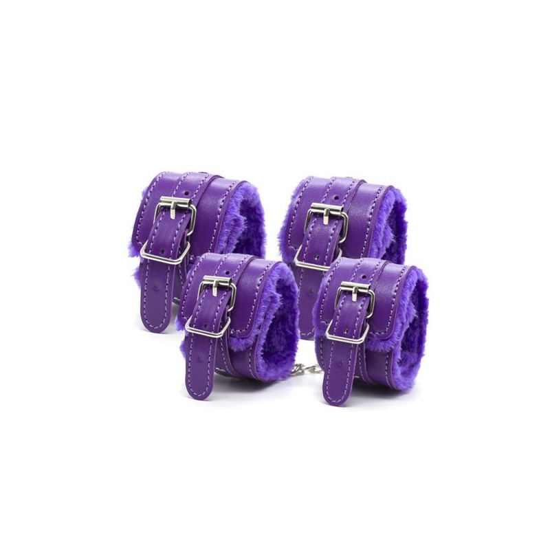 Σέτ 8 φετίχ ερωτικών αξεσουάρ για αρχάρια ζευγάρια Μώβ