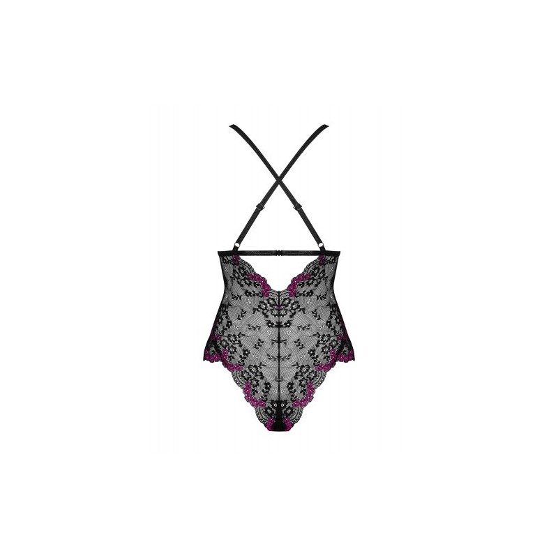 Κομψό Μαύρο Κορμάκι 2XL Obsessive Vanessme