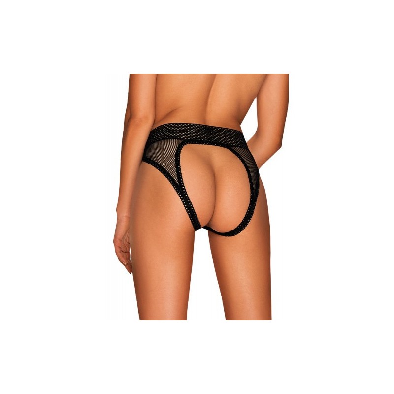 Μαύρο Εσώρουχο με Άνοιγμα Obsessive Strapelie