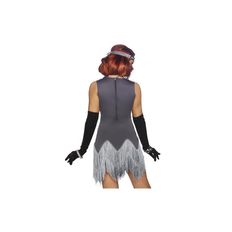 Ασημένιο Μίνι Φόρεμα Leg Avenue Roaring Roxy