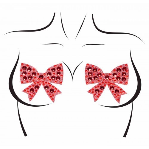 Κόκκινα Φιογκάκια Αυτοκόλλητα Θηλών Leg Avenue