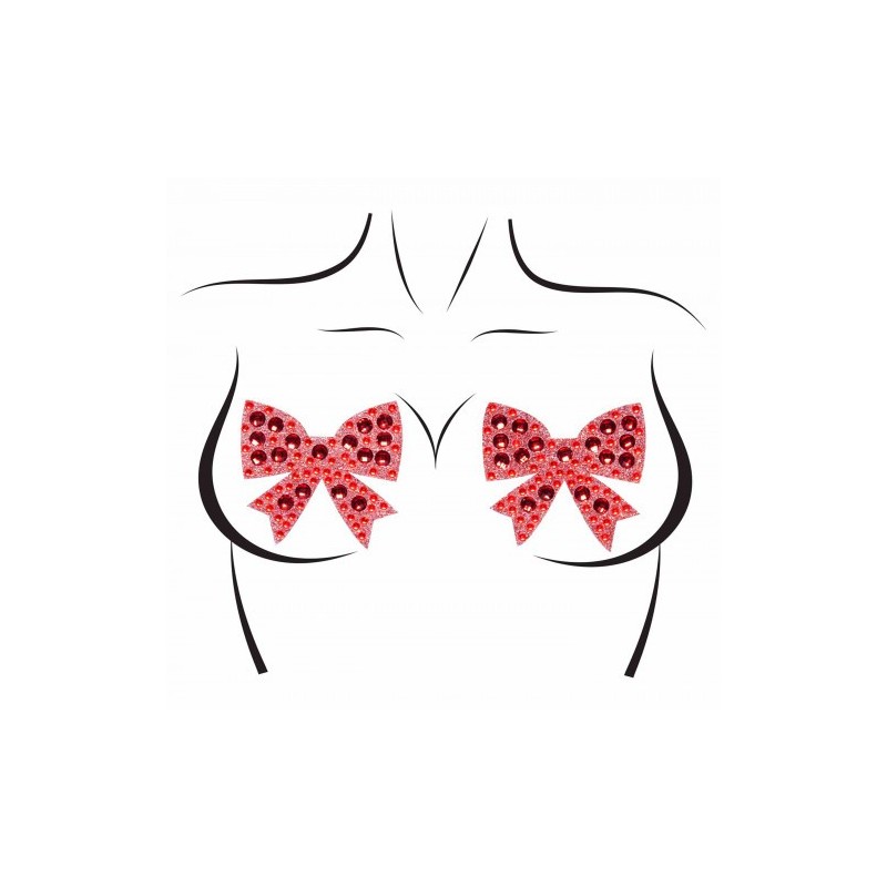 Κόκκινα Φιογκάκια Αυτοκόλλητα Θηλών Leg Avenue