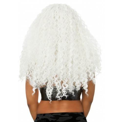 Περούκα με Λευκά Σγουρά Μαλλιά Leg Avenue