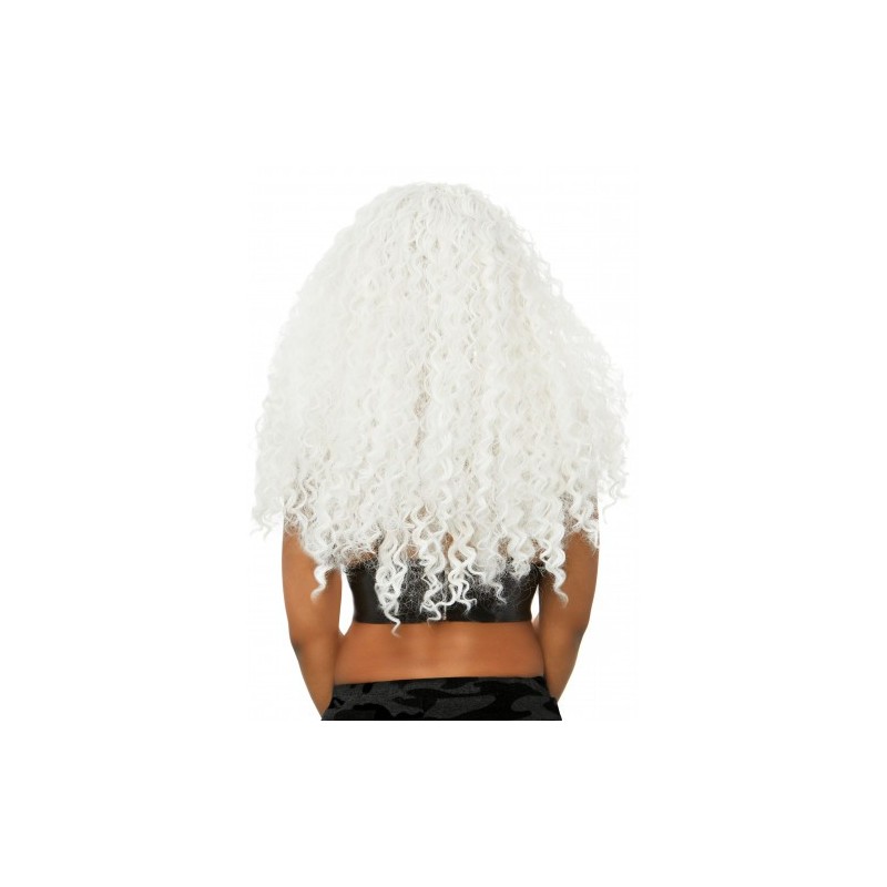 Περούκα με Λευκά Σγουρά Μαλλιά Leg Avenue