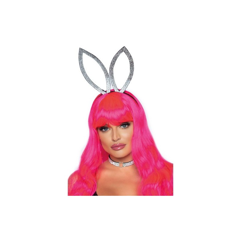 Ασημένια Κορδέλα με Αυτάκια και Τσόκερ Λαιμού