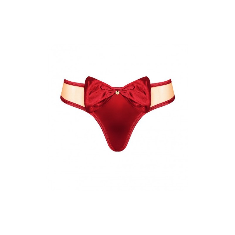 Κόκκινο Στρίνγκ με Φιογκάκι Obsessive Rubinesa