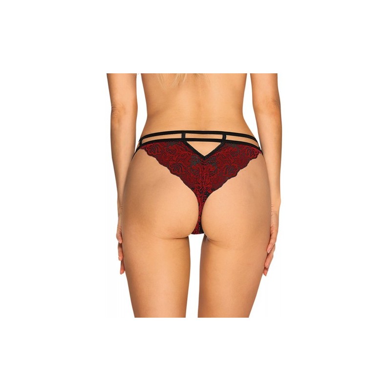 Κόκκινο Βελούδινο Εσώρουχο Obsessive Sugestina