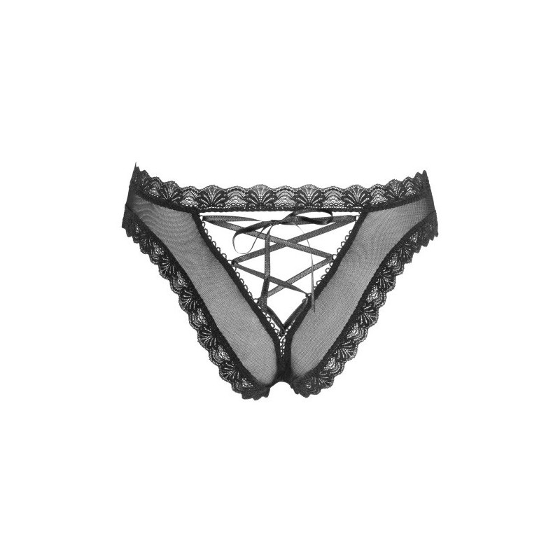 Μαύρο Εσώρουχο με Δέσιμο στο Πίσω Μέρος Cottelli