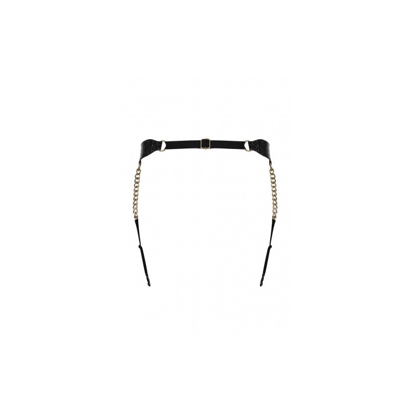 Σέξυ Μαύρη Ζαρτιέρα με Χρυσές Αλυσίδες XL Obsessive