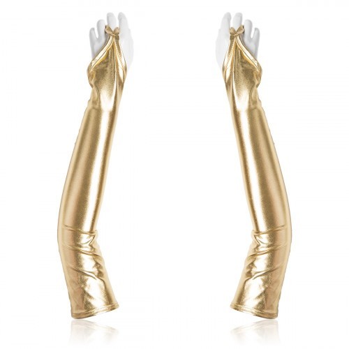 Χρυσά Φετιχιστικά Γάντια με Δαχτυλίδι Naughty Toys