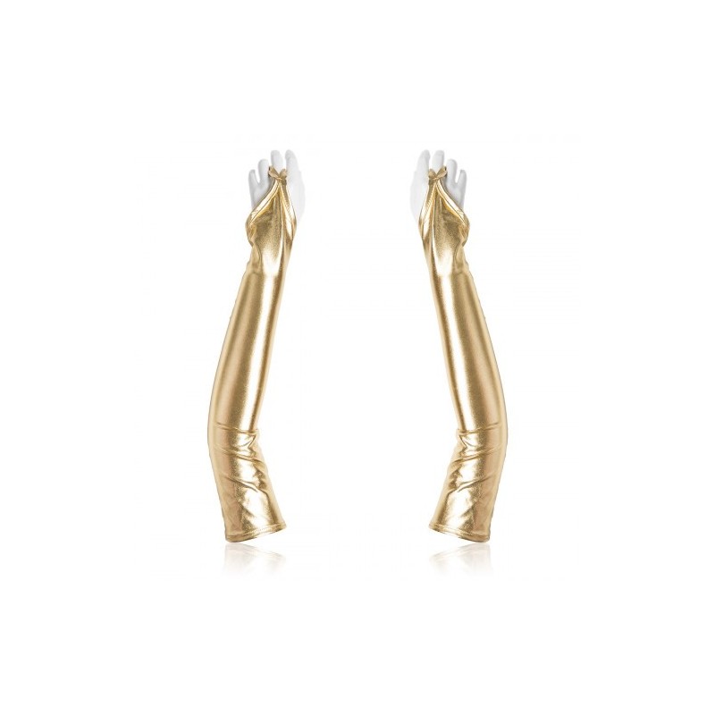 Χρυσά Φετιχιστικά Γάντια με Δαχτυλίδι Naughty Toys