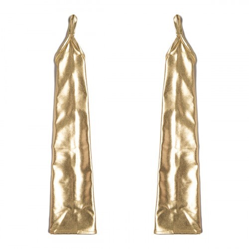 Χρυσά Φετιχιστικά Γάντια με Δαχτυλίδι Naughty Toys